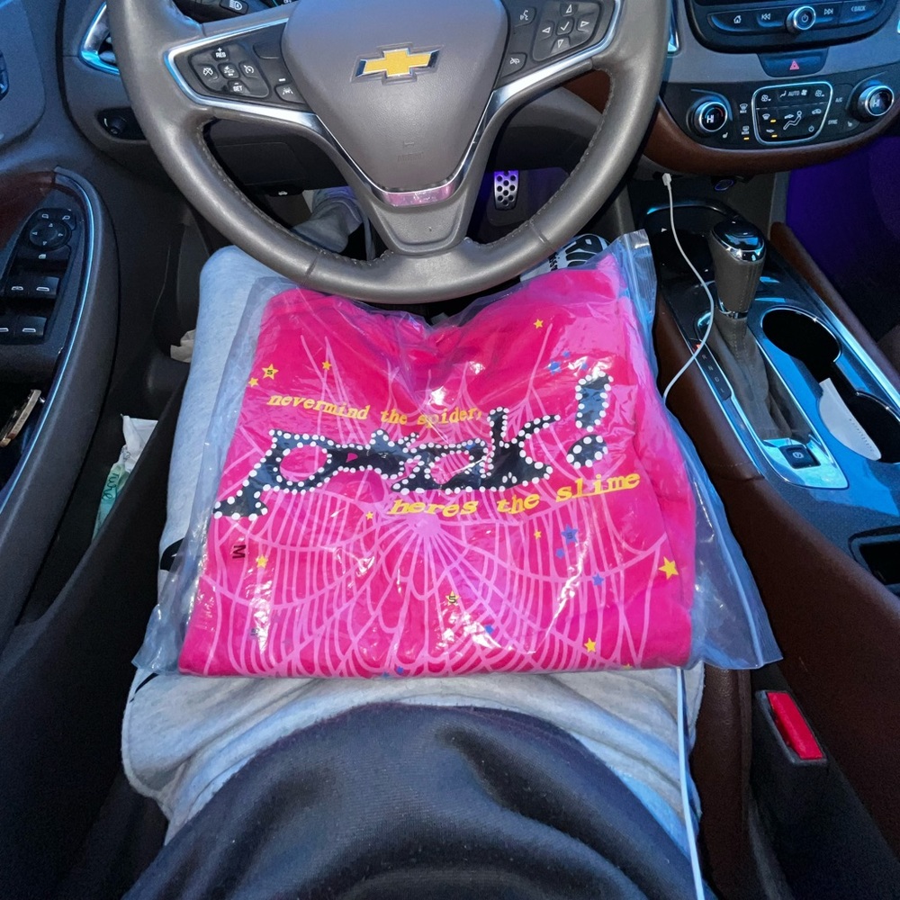 Spider pink hoodie